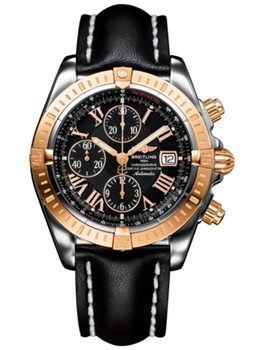 Breitling Chronomat Black Dial Leather