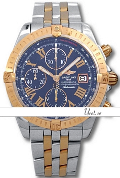 Breitling Chronomat Blue Dial Two Tone Bracelet Rose G Breitling Chronomat Blue Dial Two Tone Bracelet Rose G