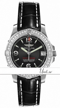 Breitling Colt Oceane Black Dial Leather