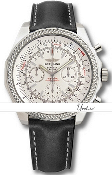 Breitling For Bentley Motors White Dial Leather Strap