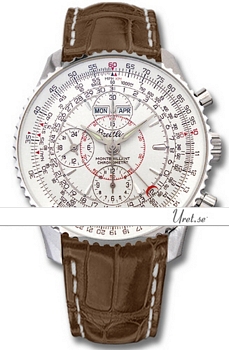 Breitling Montbrillant Datora White Dial Croco Strap Breitling Montbrillant Datora White Dial Croco Strap