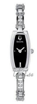 Bulova Crystals Ladies Black Dial