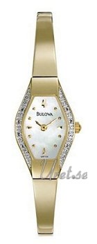 Bulova Diamonds Ladies Gold Tone MOP Dial