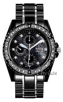 Bulova Marine Star Diamond Chronograph Black Dial