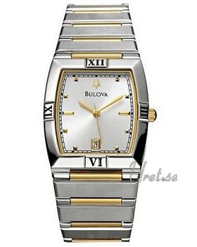 Bulova Bracelet Two Tone Silver Dial