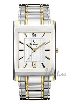 Bulova Diamonds Two Tone White Dial