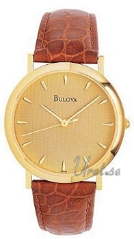 Bulova Straps Gold Tone Gold Dial