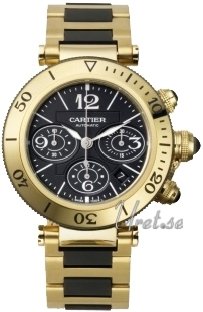 Cartier Pasha Gold Yellow Gold Black Dial