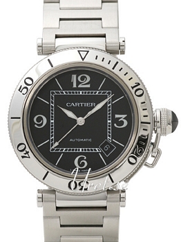 Cartier Pasha Black Dial Bracelet