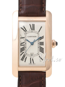 Cartier Tank Americaine Gold Large Rose Gold Silver Dial Cartier Tank Americaine Gold Large Rose Gold Silver Dial