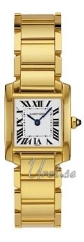 Cartier Tank Francaise Gold Yellow Gold Silver Dial