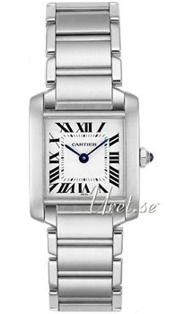 Cartier Tank Francaise Silver Dial Bracelet Ladies