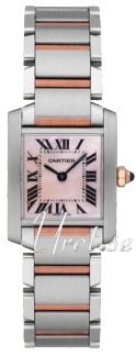 Cartier Tank Francaise Pink MOP Dial Two Toned Bracelet Ladies