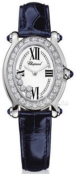 Chopard Happy Sport White Gold White Dial