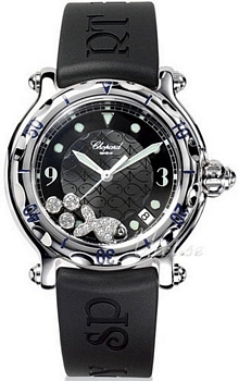 Chopard Happy Sport Steel Black Dial