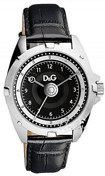 Dolce & Gabbana D&G Chalet Black Dial Leather Dolce & Gabbana D&G Chalet Black Dial Leather