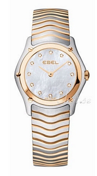 Ebel Classic Rose Gold/Steel MOP, White Dial