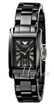 Emporio Armani Ladies Svart/Keramisk 31x25 mm Emporio Armani Ladies Svart/Keramisk 31x25 mm