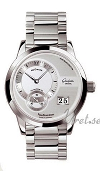 Glash�tte Original PanoMaticDate Steel Silver Dial