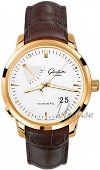 Glashütte Original Senator Auf Und Ab Rose Gold Silver Dial Glashütte Original Senator Auf Und Ab Rose Gold Silver Dial