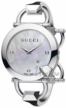 Gucci Chiodo Steel MOP, White Dial Gucci Chiodo Steel MOP, White Dial