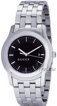 Gucci G Chrono Steel Black Dial