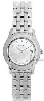 Gucci G Chrono Steel MOP, White Dial