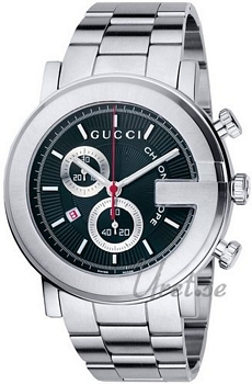 Gucci G Chrono Steel Black Dial Gucci G Chrono Steel Black Dial