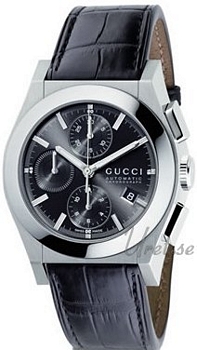 Gucci Pantheon Chronograph Steel Black Dial Gucci Pantheon Chronograph Steel Black Dial