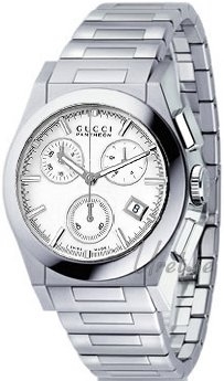 Gucci Pantheon Medium Chronograph Steel White Dial Gucci Pantheon Medium Chronograph Steel White Dial