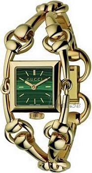 Gucci Signoria Small Yellow Gold Green Dial
