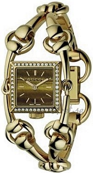 Gucci Signoria Small Yellow Gold Brown Dial