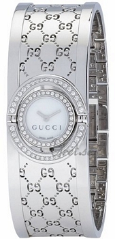 Gucci Twirl Small Steel MOP, White Dial