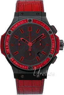 Hublot Big Bang All Black Carat Svart/L�der �44.5 mm