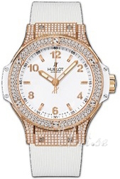 Hublot Big Bang 38 mm Vit/Gummi Ø38 mm Hublot Big Bang 38 mm Vit/Gummi Ø38 mm