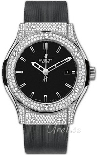 Hublot Classic Fusion Diamonds Svart/Gummi �45 mm