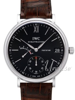 IWC Portofino Hand-Wound Grey Dial Croco Strap