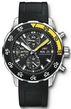 IWC Aquatimer Chronograph Black Dial Rubber IWC Aquatimer Chronograph Black Dial Rubber