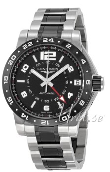 Longines Admiral Black Dial Ceramic/Steel Bracelet