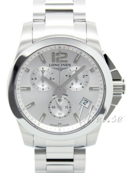 Longines Conquest Silver Dial Steel Bracelet