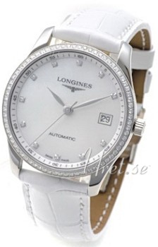 Longines Master MOP, White Dial Croco Strap White Longines Master MOP, White Dial Croco Strap White