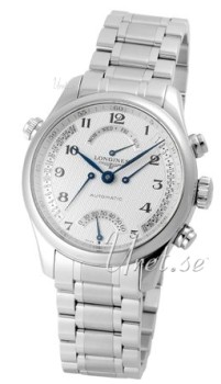 Longines Master GMT Power Reserve Silver Dial Bracelet