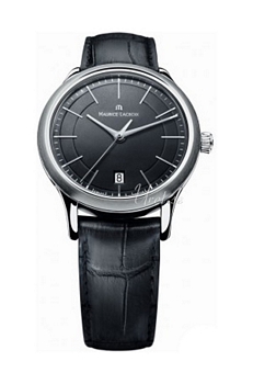 Maurice Lacroix Les Classiques Date Svart/Läder Ø38 mm Maurice Lacroix Les Classiques Date Svart/Läder Ø38 mm