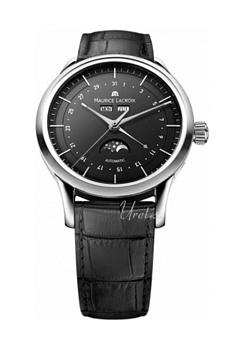 Maurice Lacroix Les Classiques Phases De Lune Svart/Läder Ø40 mm Maurice Lacroix Les Classiques Phases De Lune Svart/Läder Ø40 mm