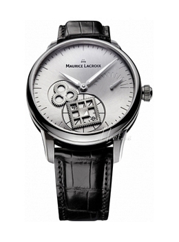 Maurice Lacroix Masterpiece Roue Carree Seconde Grå/Läder Ø43 mm Maurice Lacroix Masterpiece Roue Carree Seconde Grå/Läder Ø43 mm