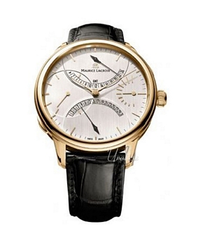 Maurice Lacroix Masterpiece Retrograde Rose Gold Silver Dial