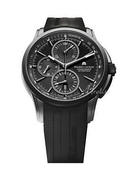 Maurice Lacroix Pontos Steel, PVD Black Dial