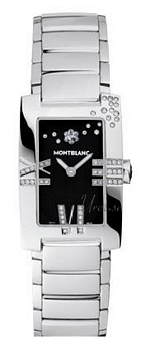 Montblanc Profile Lady Elegance Diamonds Steel Black Dial