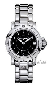 Montblanc Sport Lady Steel Black Dial Montblanc Sport Lady Steel Black Dial