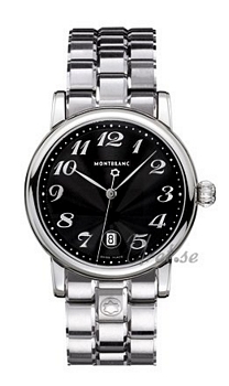 Montblanc Star Quartz Steel Black Dial Montblanc Star Quartz Steel Black Dial